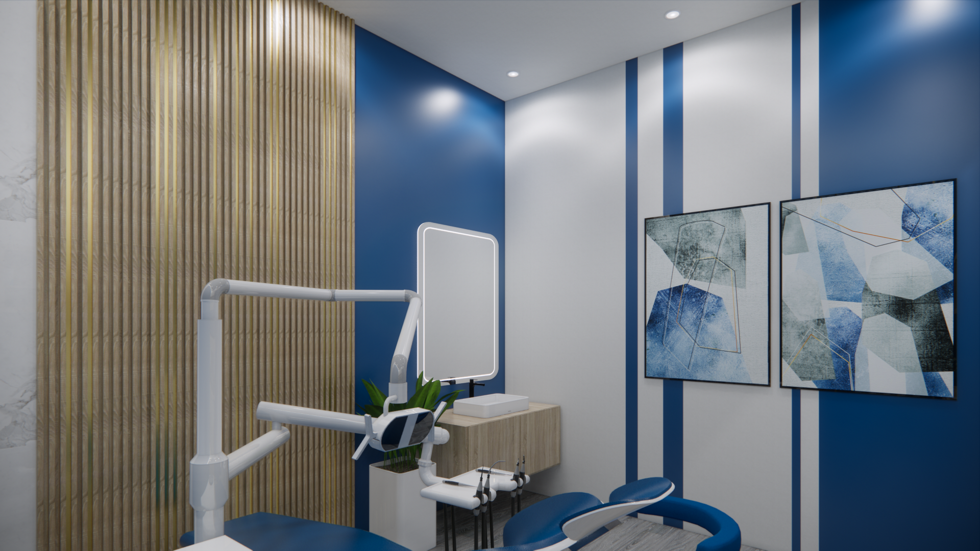 Mẫu thiết kế phòng khám nha khoa Tâm an dental
