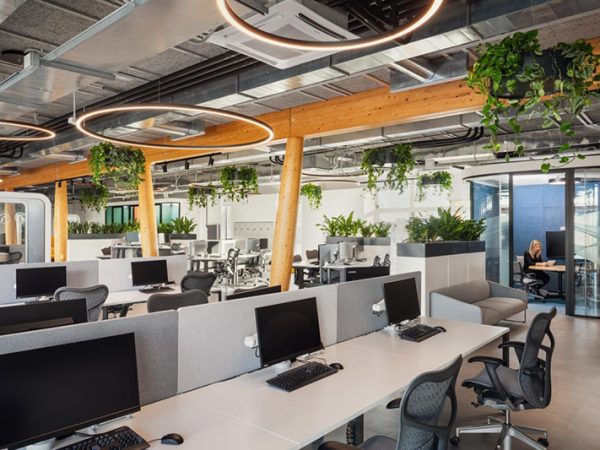 Mẫu thiết kế văn phòng Mở & riêng tư 350m²