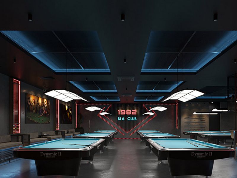 Thiết kế quán cafe bida 1982 BIA CLUB