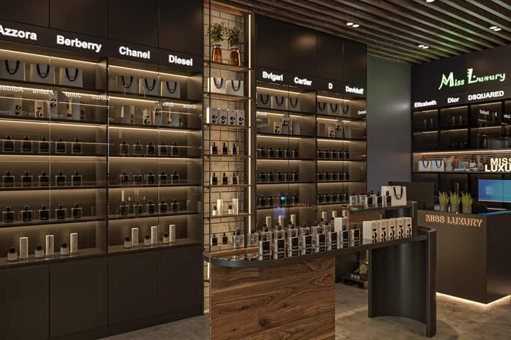 Mẫu thiết kế shop nước hoa phong cách hiện đại của Chị Vy tại Quận 7, Thành phố Hồ Chí Minh