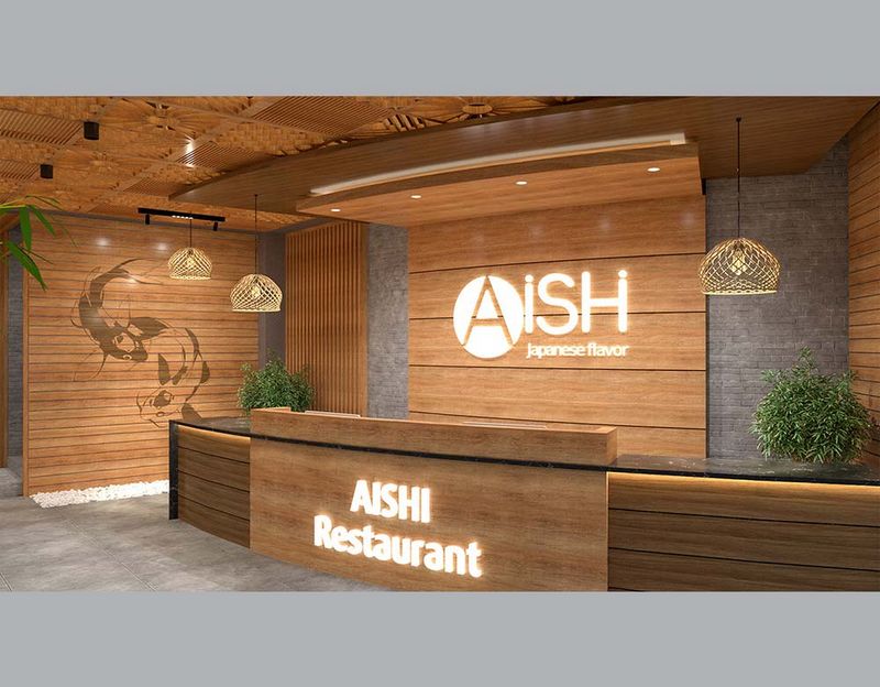 Thiết kế nội thất nhà hàng Aishi phong cách Nhật Bản Thiết kế nội thất nhà hàng Aishi phong cách Nhật Bản