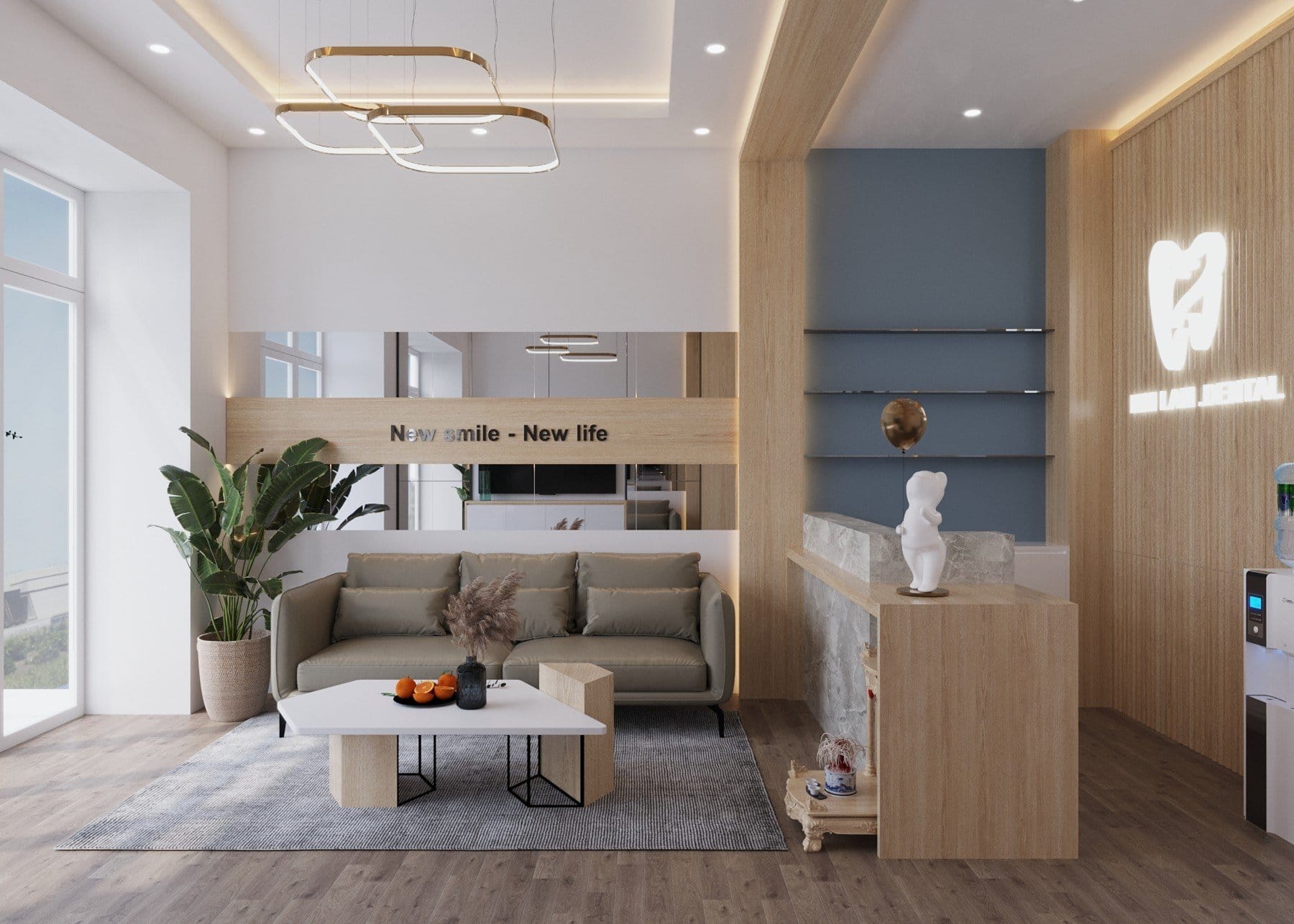 Mẫu thiết kế phòng khám nha khoa Anh Vĩnh quận 6 diện tích nhỏ 50m2 Mẫu thiết kế phòng khám nha khoa Anh Vĩnh quận 6 diện tích nhỏ 50m2
