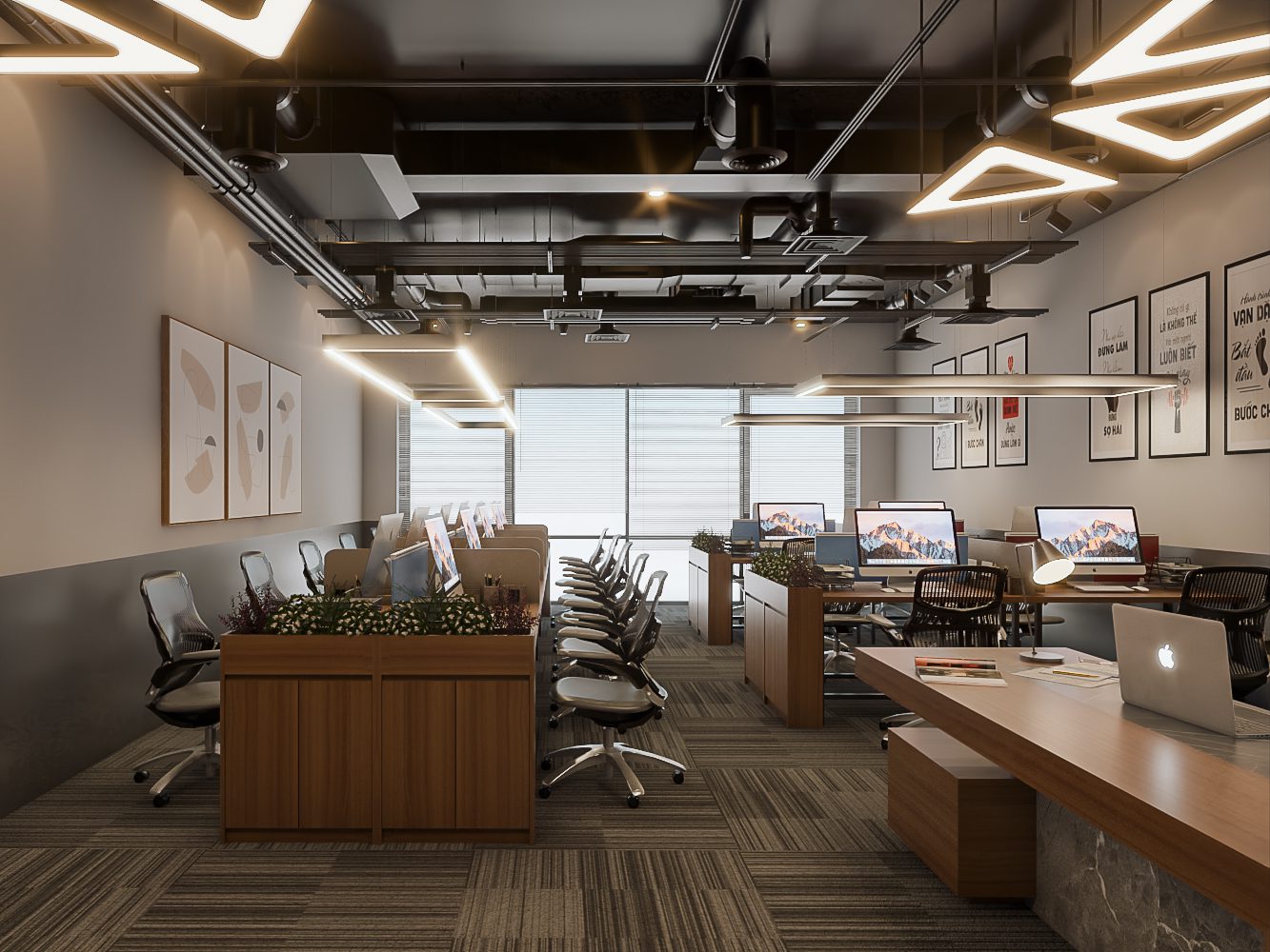 Mẫu thiết kế văn phòng Cá tính loft 280m² Mẫu thiết kế văn phòng Cá tính loft 280m²