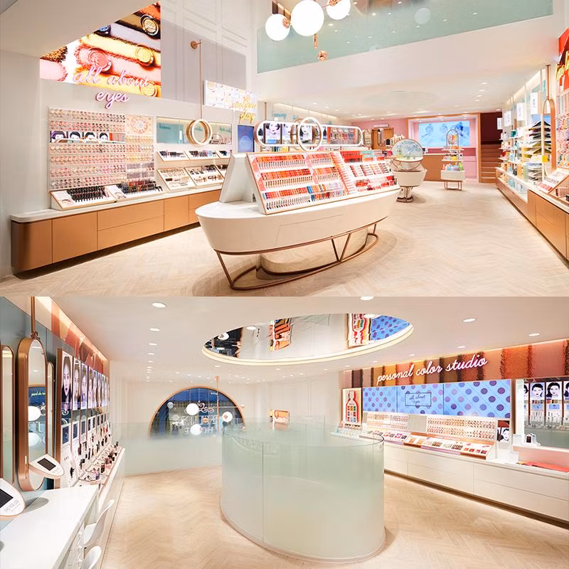 Mẫu thiết kế shop mỹ phẩm 50m2 của Chị Dung tại Quận 8 Mẫu thiết kế shop mỹ phẩm 50m2 của Chị Dung tại Quận 8