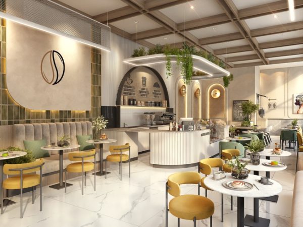 Thiết kế nội thất quán cafe Shophouse Vinhomes Ocean Park