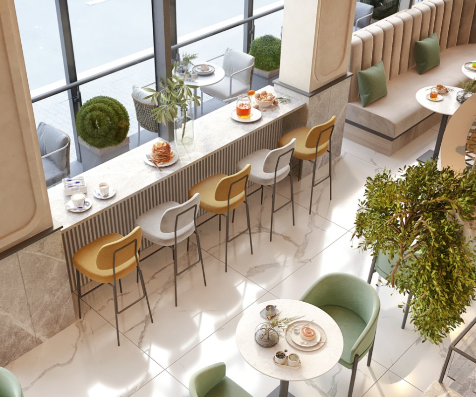 Thiết kế nội thất quán cafe Shophouse Vinhomes Ocean Park - Ảnh 3