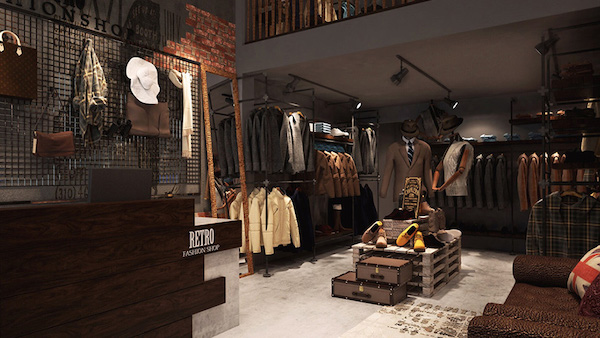 Mẫu cửa hàng thời trang nam trendy của Anh Hoàng tại Quận Gò Vấp, TPHCM