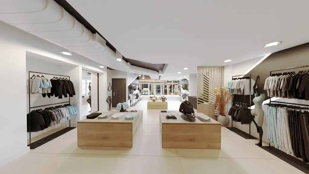 Mẫu thiết kế shop thời trang Nam Routine Mẫu thiết kế shop thời trang Nam Routine
