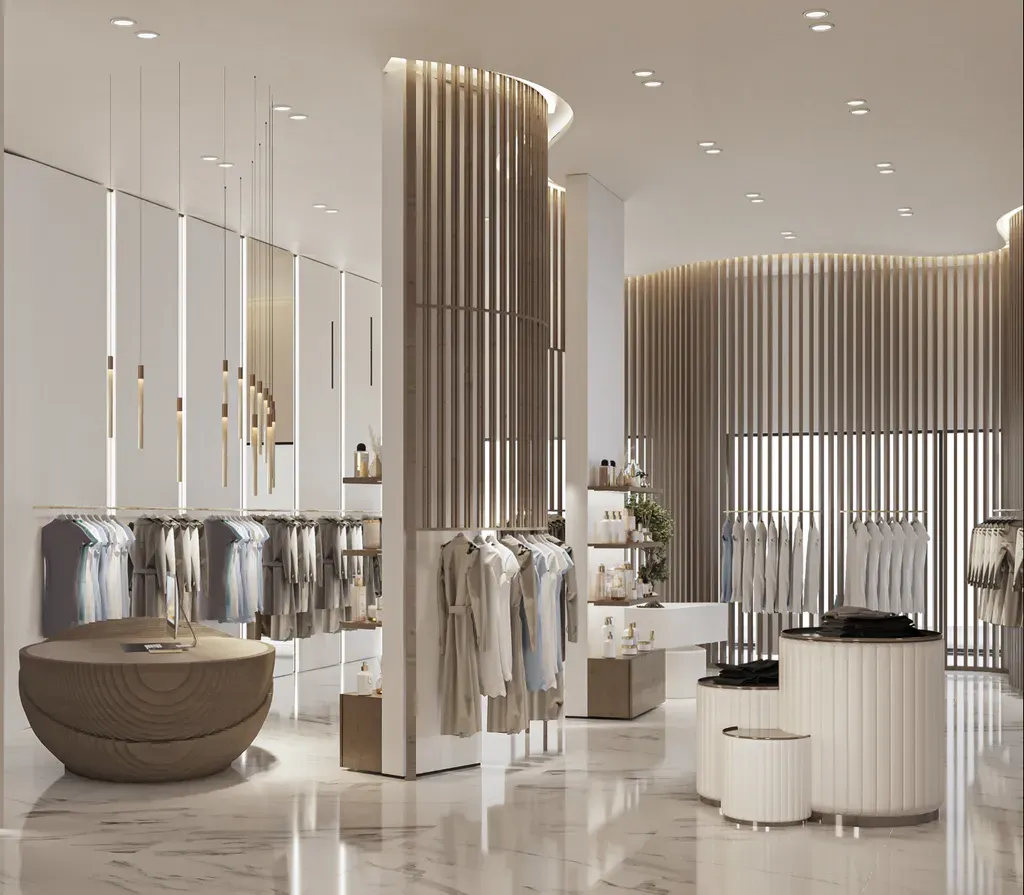 Mẫu thiết kế shop thời trang luxury Mẫu thiết kế shop thời trang luxury