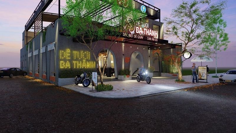 Thiết kế nhà hàng lẩu Giải Trí Đoàn Viên Hiện Đại