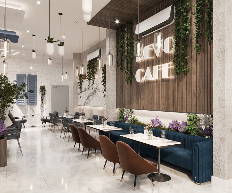 Thiết kế quán cafe rộng 260m2 cho anh Đoàn tại Bắc Ninh