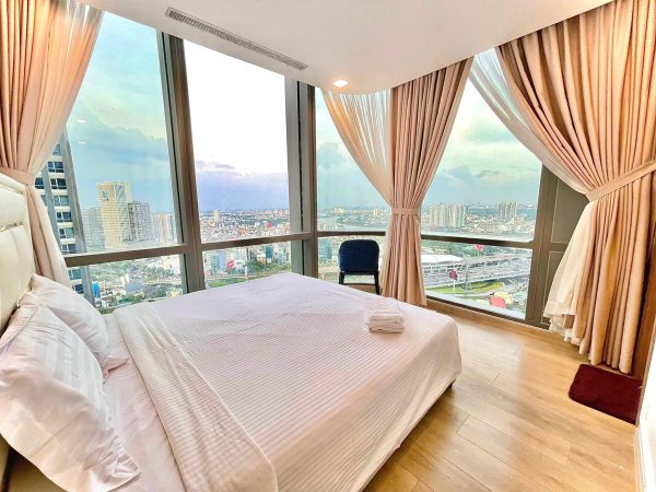Cân hộ 1 phòng ngủ thiết kế đơn giản view đẹp