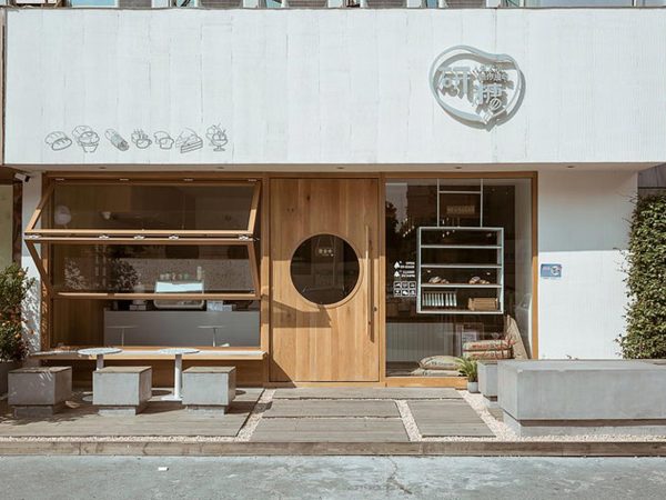 Mẫu thiết kế cửa hàng bánh đơn giản
