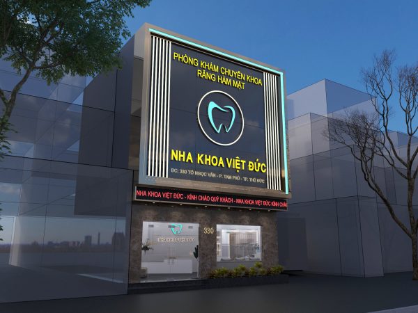 Mẫu thiết kế phòng khám nha khoa Việt Đức