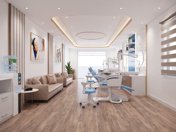 Mẫu thiết kế phòng khám nha khoa diện tích nhỏ 50m2