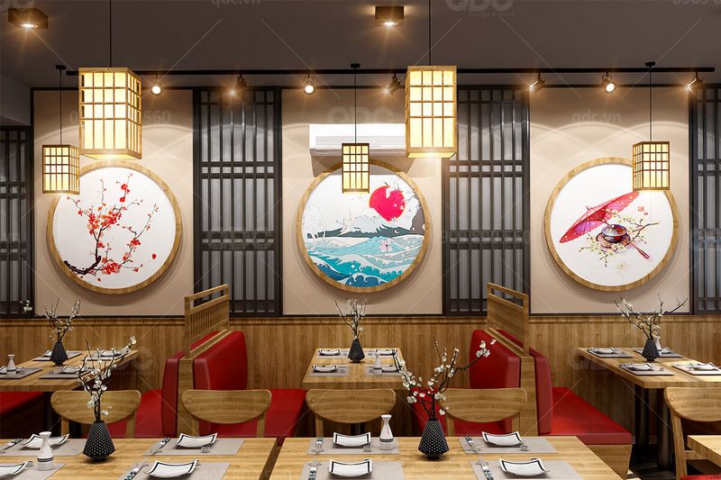 Thiết kế nhà hàng mang style Nhật Bản