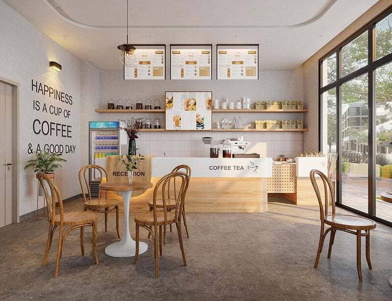 Phong cách thiết kế quán Hàn Quốc