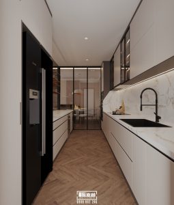 12 Thiết kế thi công phòng bếp căn hộ ALNATA Celadon City đẳng cấp hiện đại | Trọng Design