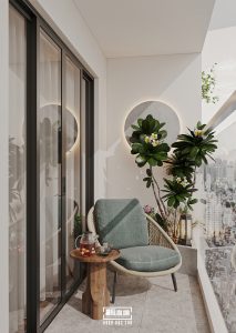 23 Thiết kế thi công ban công căn hộ ALNATA Celadon City đẳng cấp hiện đại | Trọng Design