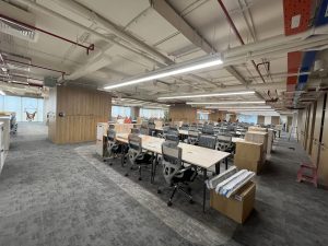 29.1 Khu làm việc của nhân viên công ty sau khi bàn giao lại mặt bằng công ty ở Thủ Đức | Trọng Design