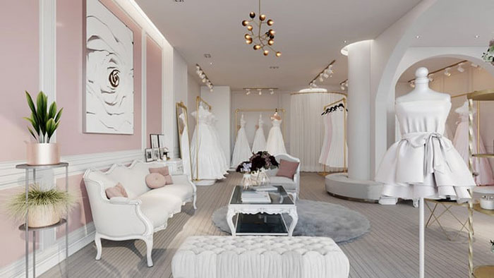 Mẫu Thiết Kế Studio Váy Cưới màu hồng - Ảnh 2