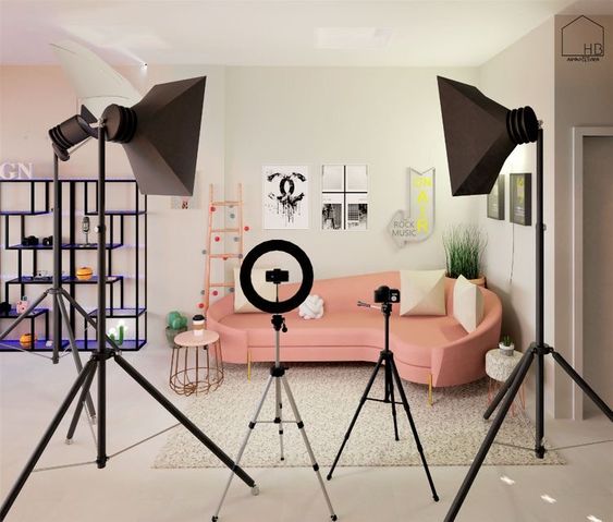 Mẫu thiết kế phòng livestream nội thất