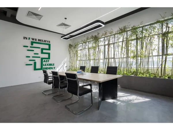 Mẫu thiết kế văn phòng Xanh bền vững 220m²