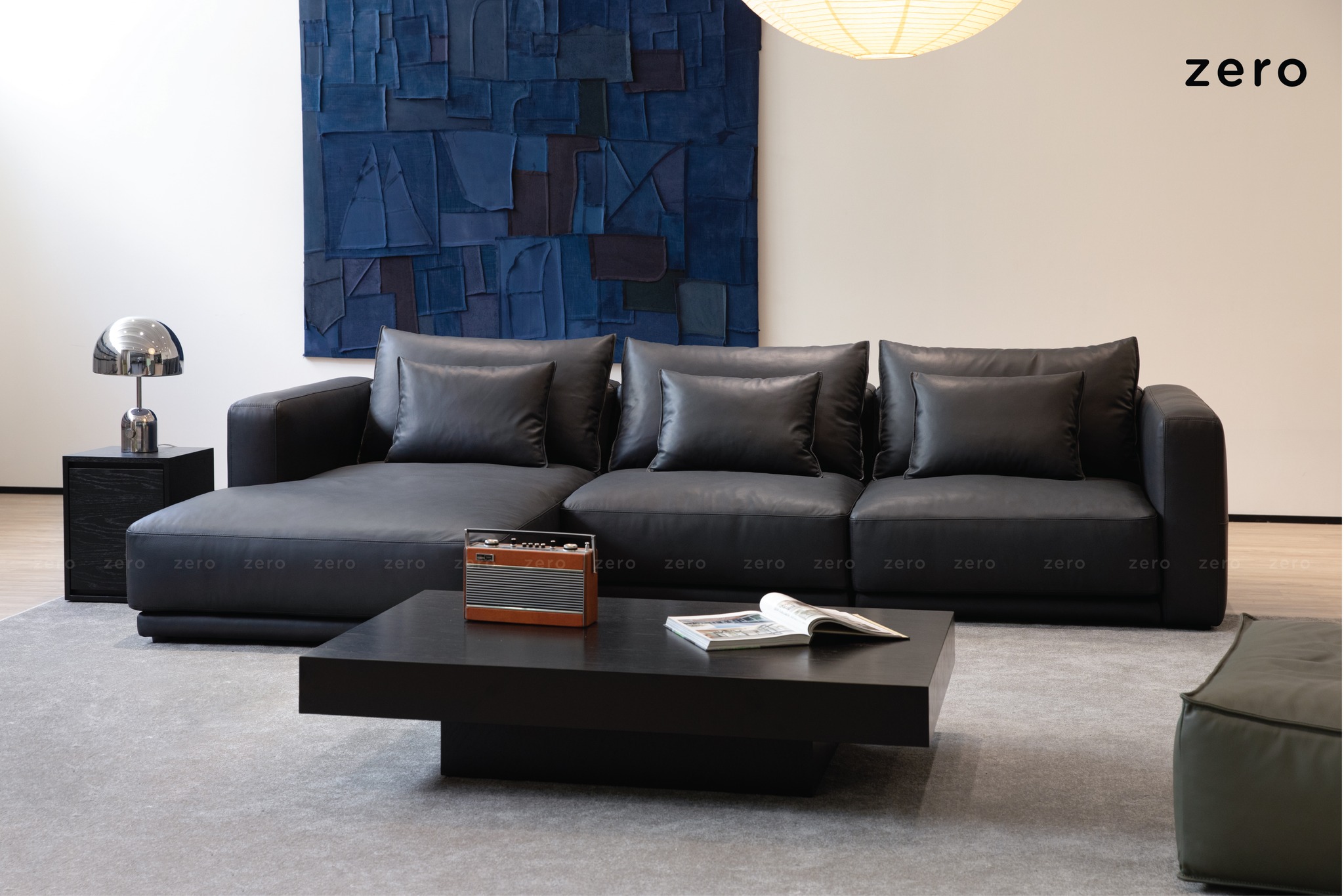 3 Phong cách thiết kế phòng khách với bộ ghế Sofa đen từ Zero Furniture