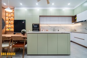 5 Thiết kế thi công phòng bếp nhà phố 3 tầng trọn gói Bình Dương | Trọng Design