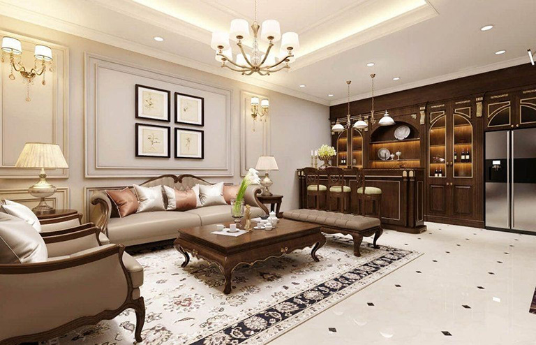 Chung cư phong cách cổ điển của Anh Khương Chung cư phong cách cổ điển của Anh Khương