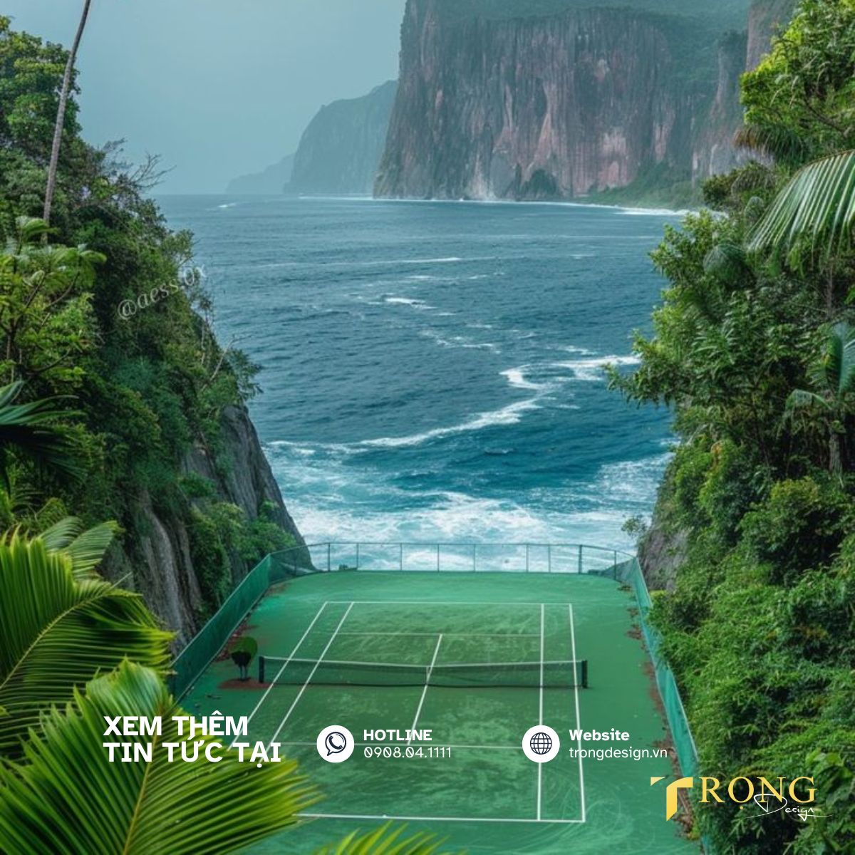 Thiết kế sân Pickleball view biển sang xịn _ Trọng Design