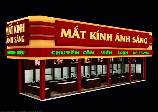 Thiết kế shop mắt kính Thiết kế shop mắt kính