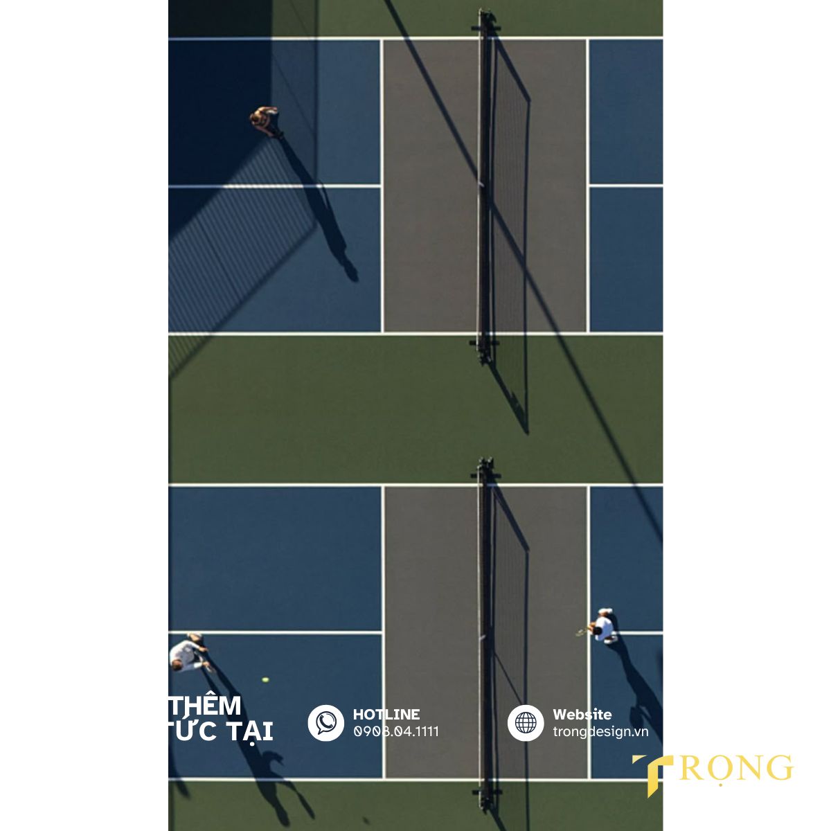 Thiết kế, thi công sân Pickleball _ Trọng Design