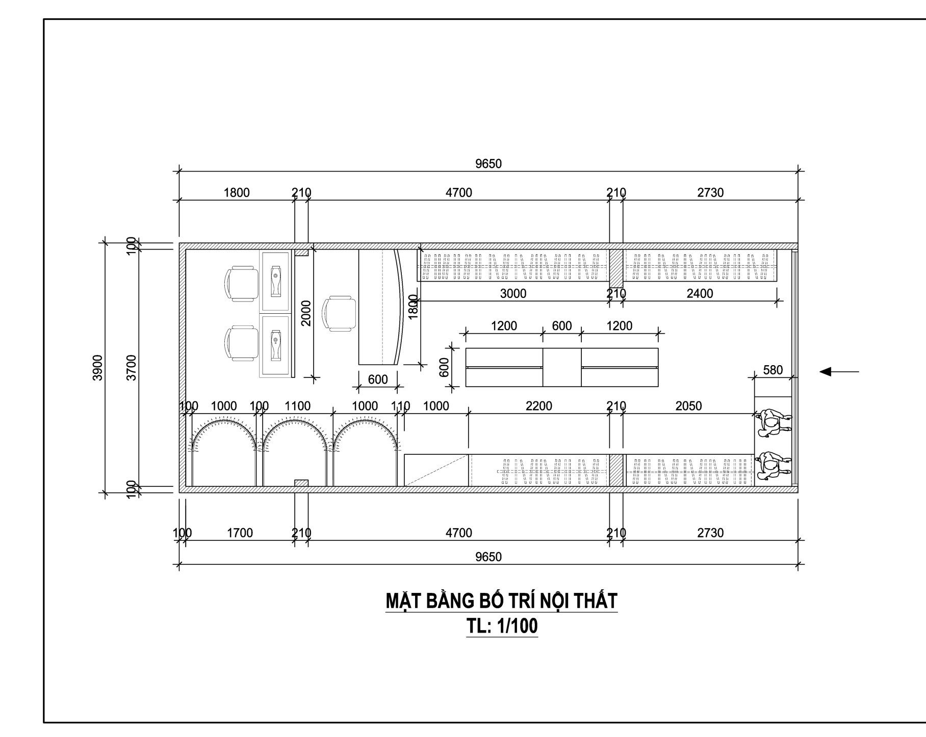 Bản vẽ thiết kế shop túi xách