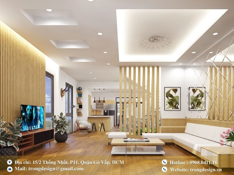 Vì sao cần sử dụng dịch vụ thi công nội thất phòng khách