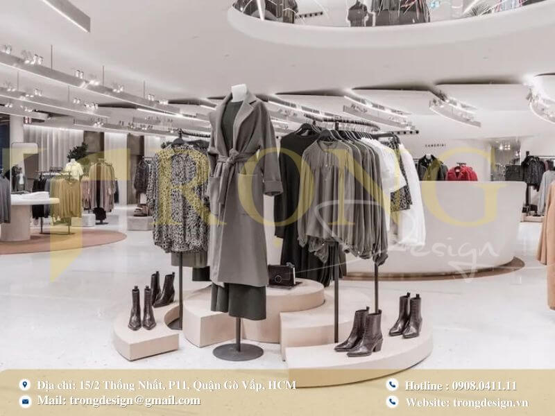 Mẫu shop thời trang trẻ trung với cách bài trí phá cách, sáng tạo