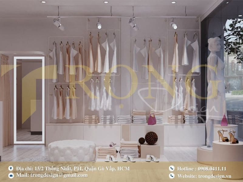 Thiết kế shop thời trang phong cách Hàn Quốc