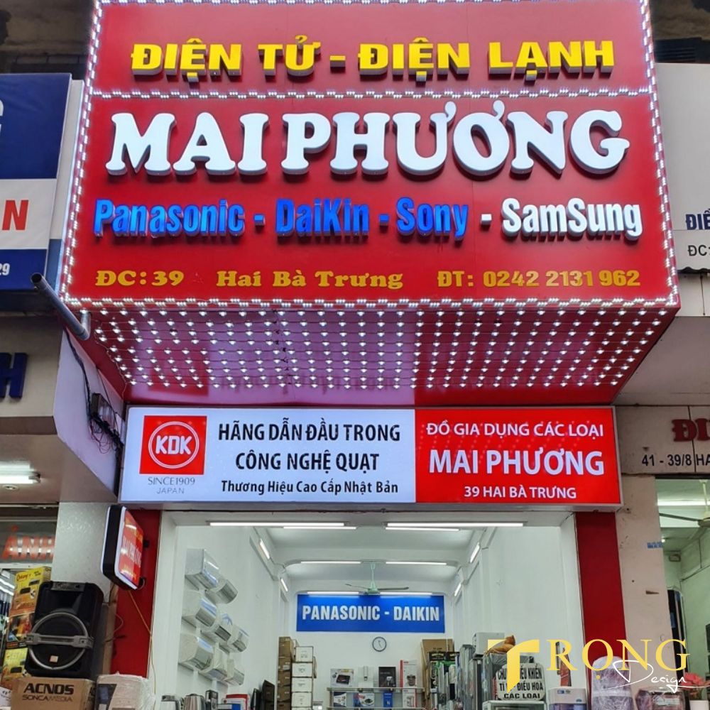 11_ Thiết kế_ thi công bảng hiệu Cửa hàng điện máy_gia dụng _ Trọng Design