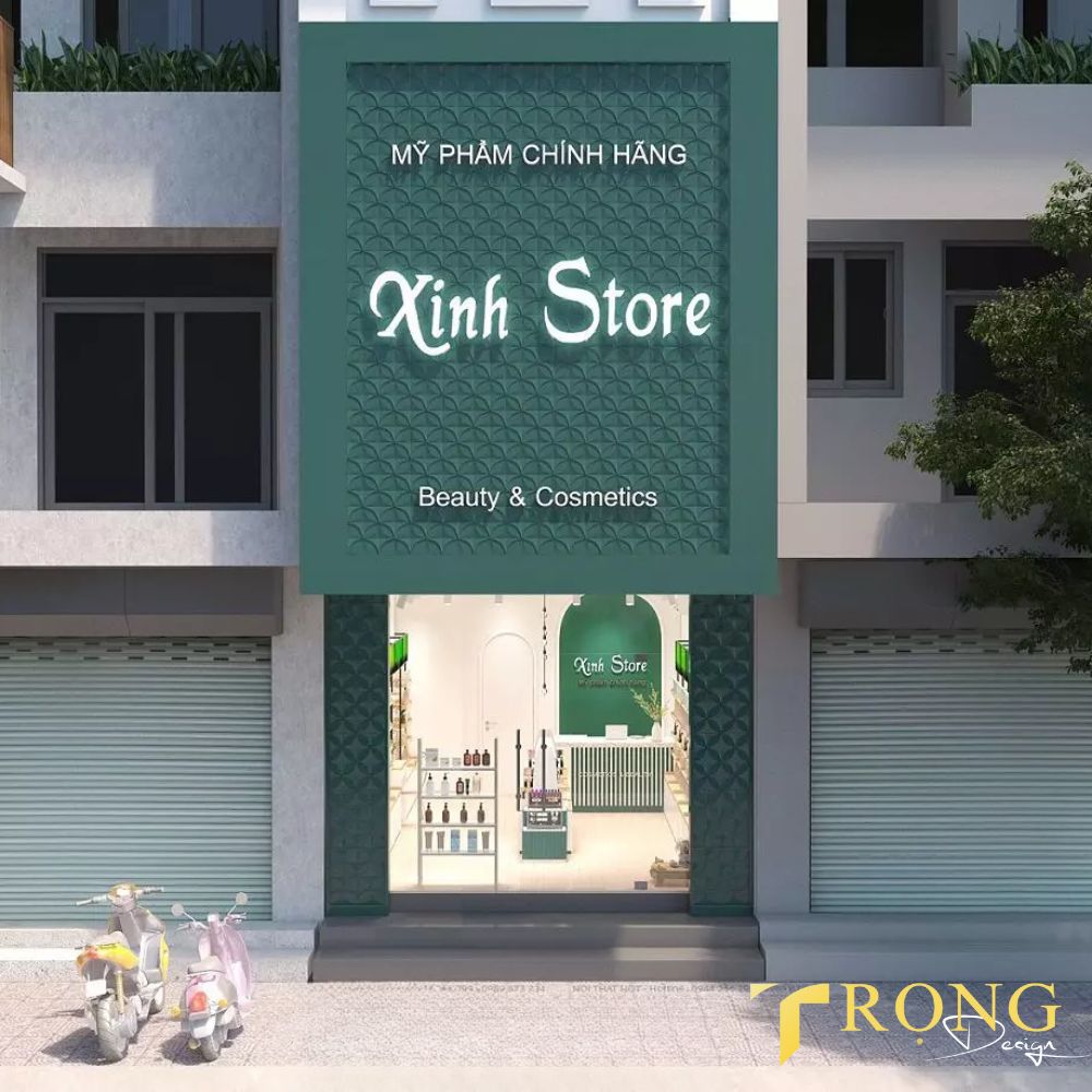 14_ Thiết kế_ thi công bảng hiệu Cửa hàng mỹ phẩm _ Trọng Design