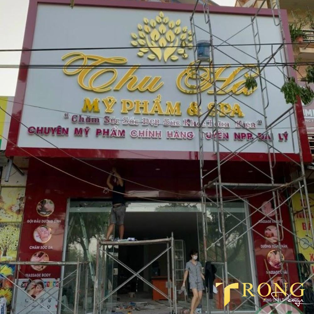 16_ Thiết kế_ thi công bảng hiệu Cửa hàng mỹ phẩm _ Trọng Design