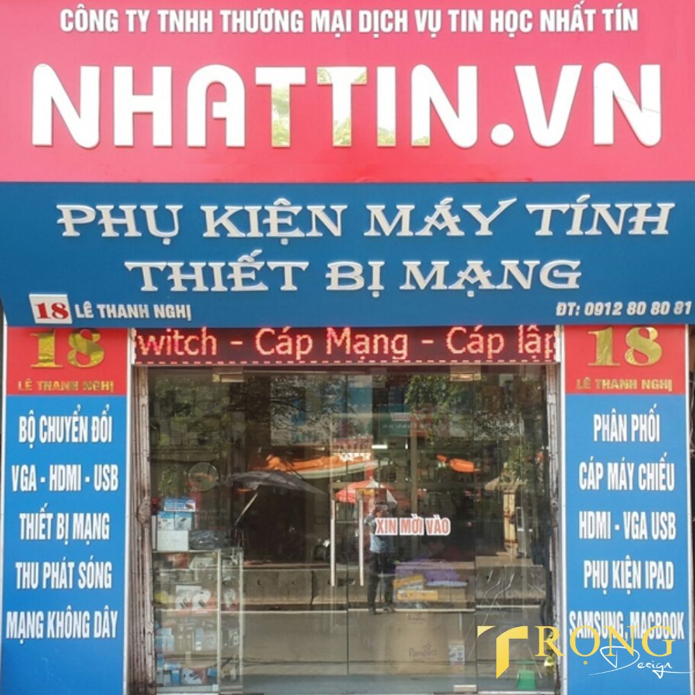 2_ Thiết kế_ thi công bảng hiệu Cửa hàng phụ kiện, linh kiện điện thoại, máy tính _ Trọng Design