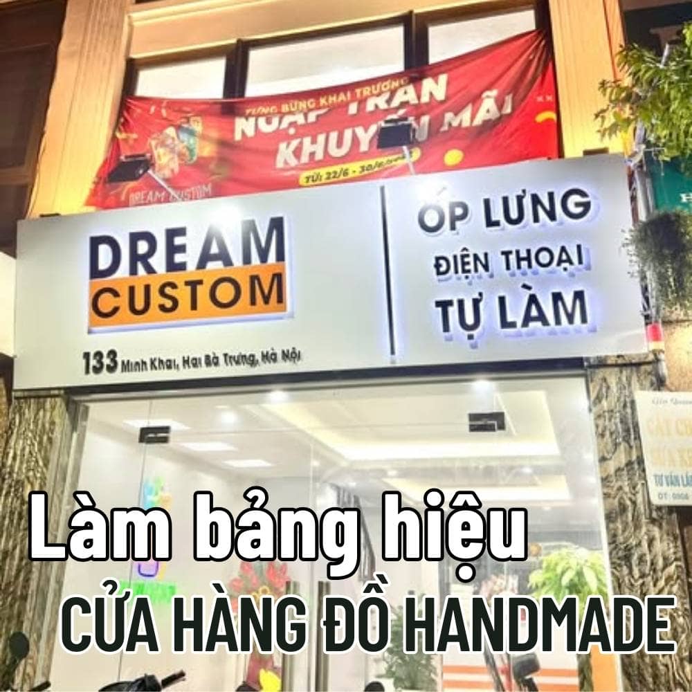 34 Thi công_ Làm bảng hiệu Cửa hàng đồ handmade đẹp, thu hút giá tốt _ Trọng Design