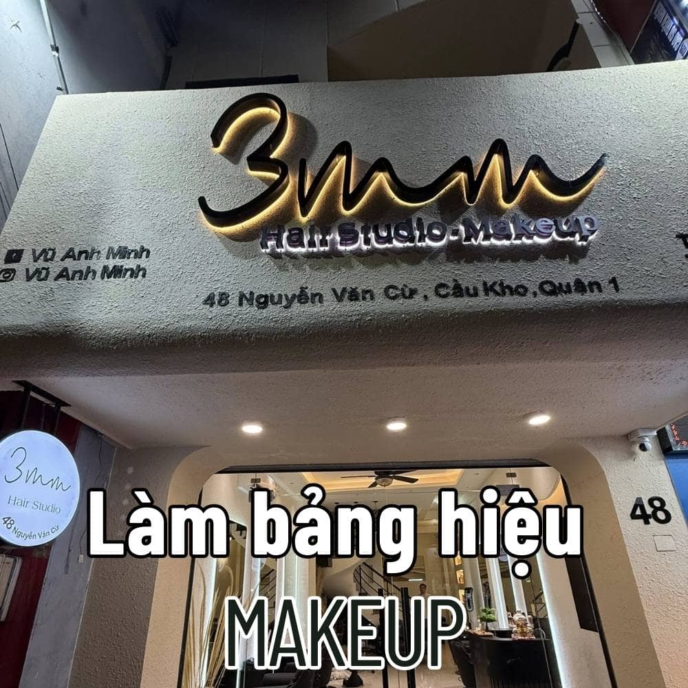 78 Thi công_ Làm bảng hiệu Make up đẹp, thu hút dễ thương giá tốt _ Trọng Design