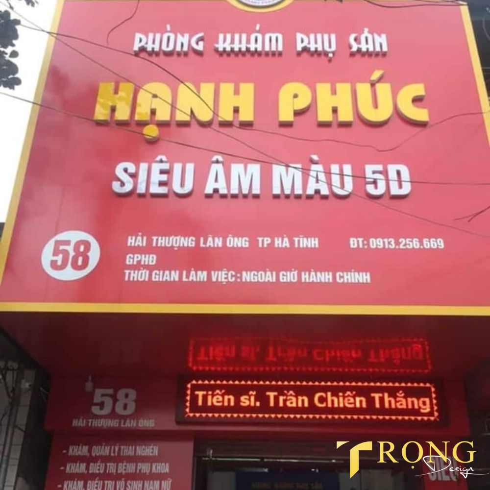 8_ Thiết kế_ thi công bảng hiệu Phòng khám _ Trọng Design