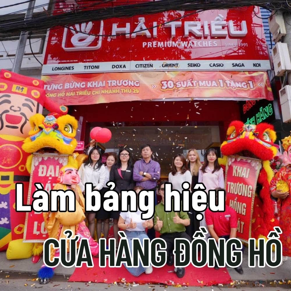 9 Làm bảng hiệu Cửa hàng đồng hồ đẹp, sang trọng giá tốt _ Trọng Design