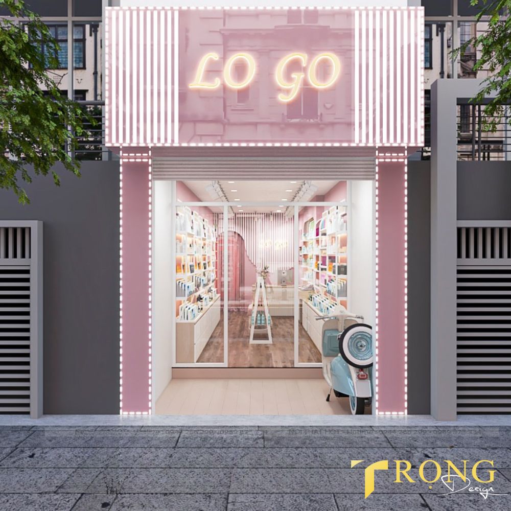 9_ Thiết kế_ thi công bảng hiệu Cửa hàng mỹ phẩm _ Trọng Design