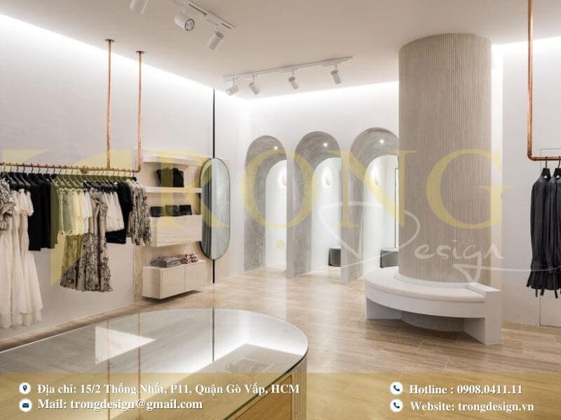 Các yếu tố vàng trong thiết kế shop thời trang tại bình dương