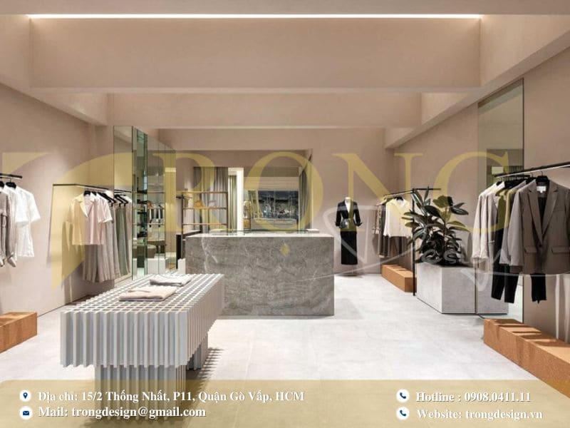 Những yếu tố ảnh hưởng đến chi phí thiết kế shop thời trang tại Củ Chi