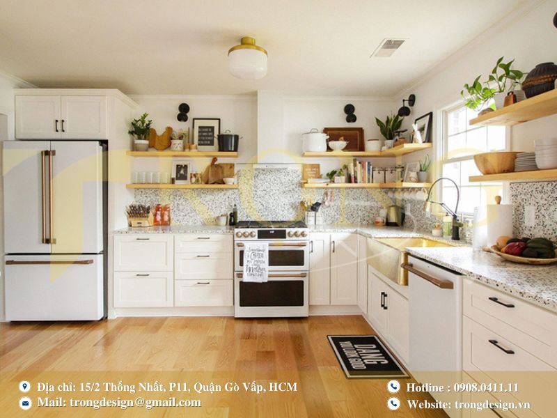 Bếp tối giản phong cách Hàn Quốc