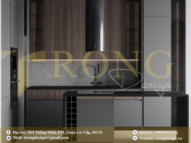 Bếp nhỏ tối ưu cho căn hộ studio